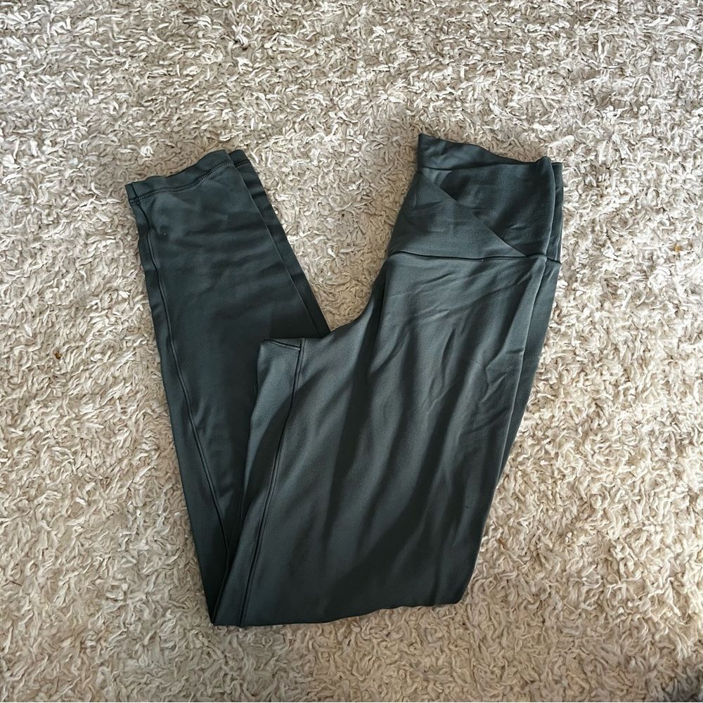 offline by aerie cross over green leggings size medium